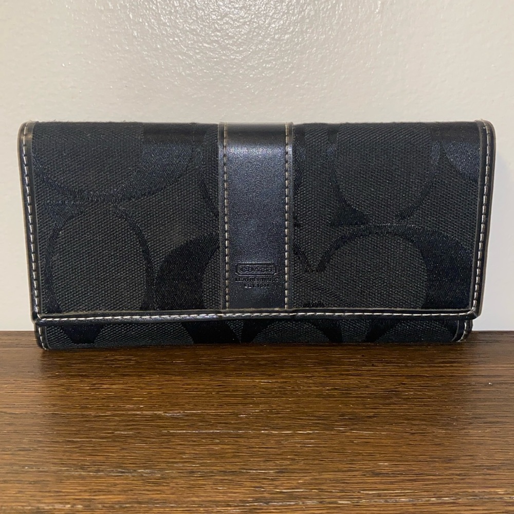 Black Coach wallet.
